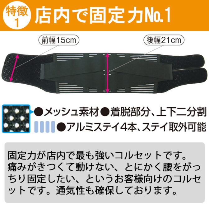 ハードデラックス・メッシュ ブラック の特徴1