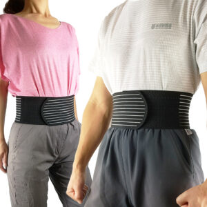 男女兼用のコルセット 丸サポートバンド・メッシュ ブラック