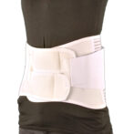 男女兼用の固定力抜群の腰痛ベルト ハードデラックス・メッシュ ホワイト