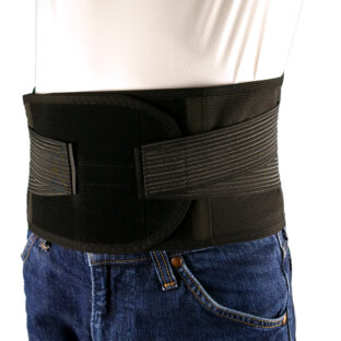 【約45％OFF】コルセット 「ワイドベルト ソフト ブラック」  S～4Lサイズ 腰痛ベルト 腰用サポーター 骨盤ベルト 骨盤バンド