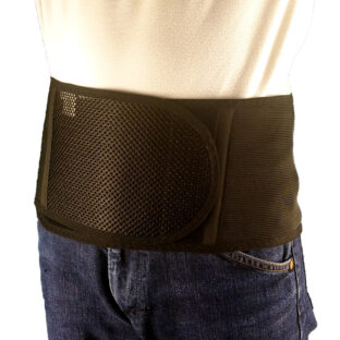 【約43％OFF】コルセット 「ワイドライトベルト メッシュ ブラック」  S～4Lサイズ 腰痛ベルト 腰用サポーター 骨盤ベルト 骨盤バンド