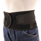 男女兼用の固定力が強い腰痛ベルト ミドルベルト ソフト ブラック