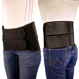 【約42％OFF】コルセット 「フォーク・メッシュ ブラック」  S ～ 4Lサイズ 腰痛ベルト 腰用サポーター 骨盤ベルト 骨盤バンド