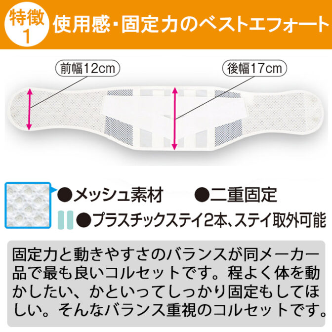 固定力と動きやすさのベストバランスな腰痛ベルト スーパーDX