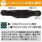 安心ノンホルマリン素材の腰痛ベルト プロフィット・メッシュ