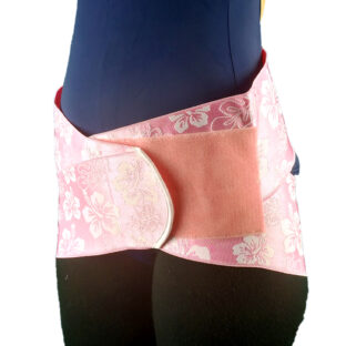 【約45％OFF】コルセット 「クロスベルト ハイビスカス ピンク」  S ～ 4Lサイズ 腰痛ベルト 腰用サポーター 骨盤ベルト 骨盤バンド