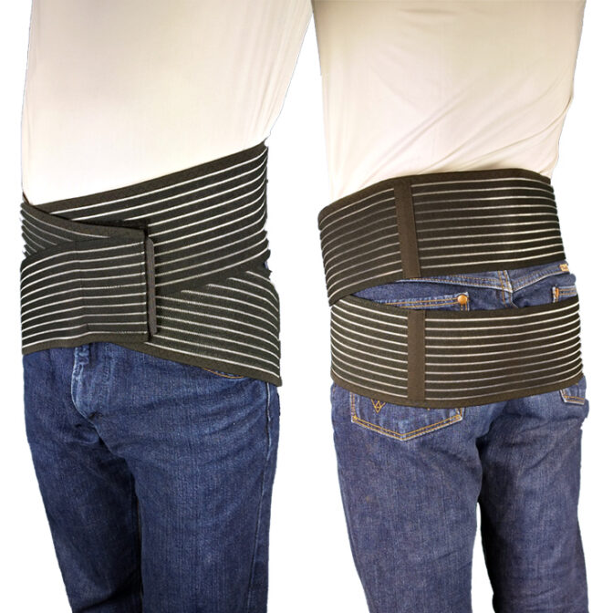 腰椎から骨盤まで幅広く固定できる腰痛ベルト クロスベルト メッシュ