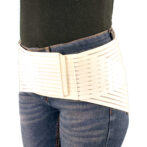 二重ベルトをずらして骨盤と腰椎を同時固定できる腰痛ベルト プラスウエスト・メッシュ