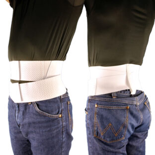 【約16％OFF】コルセット 「エックスベルト ホワイト」  S ～ 4Lサイズ 腰痛ベルト 腰用サポーター 骨盤ベルト 骨盤バンド