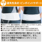 幅が細くて動きやすい、それでもしっかり固定の腰痛ベルト ツインベルト