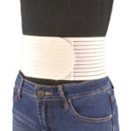 幅が細くて動きやすくスポーツや仕事中に便利な腰痛ベルト 丸サポートバンド・メッシュ