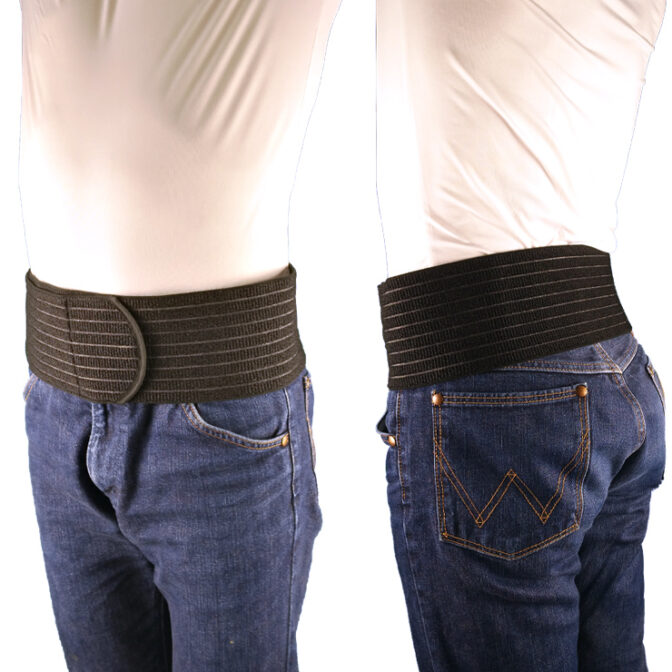 スポーツや仕事中に便利なサイズ間違いしにくい腰痛ベルト 丸サポートバンド・メッシュ フリー