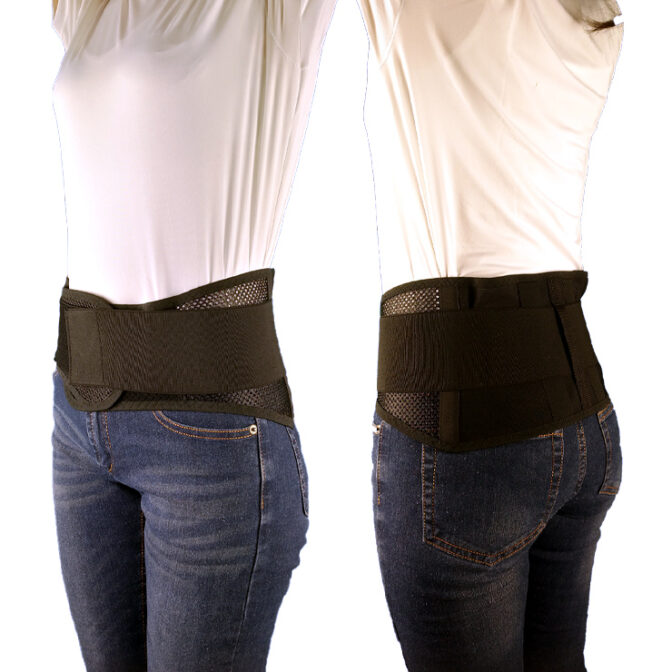 軽くて気軽に使える腰痛ベルト ウエストサポート ブラック